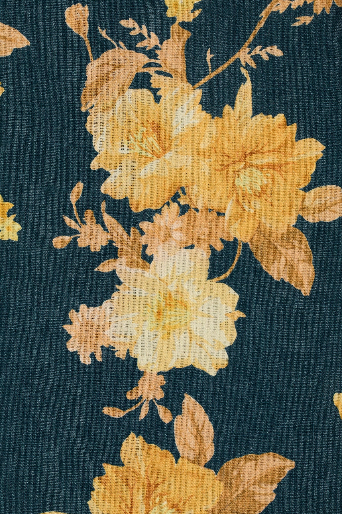 Ellie Top Nora Floral Navy - Final Sale