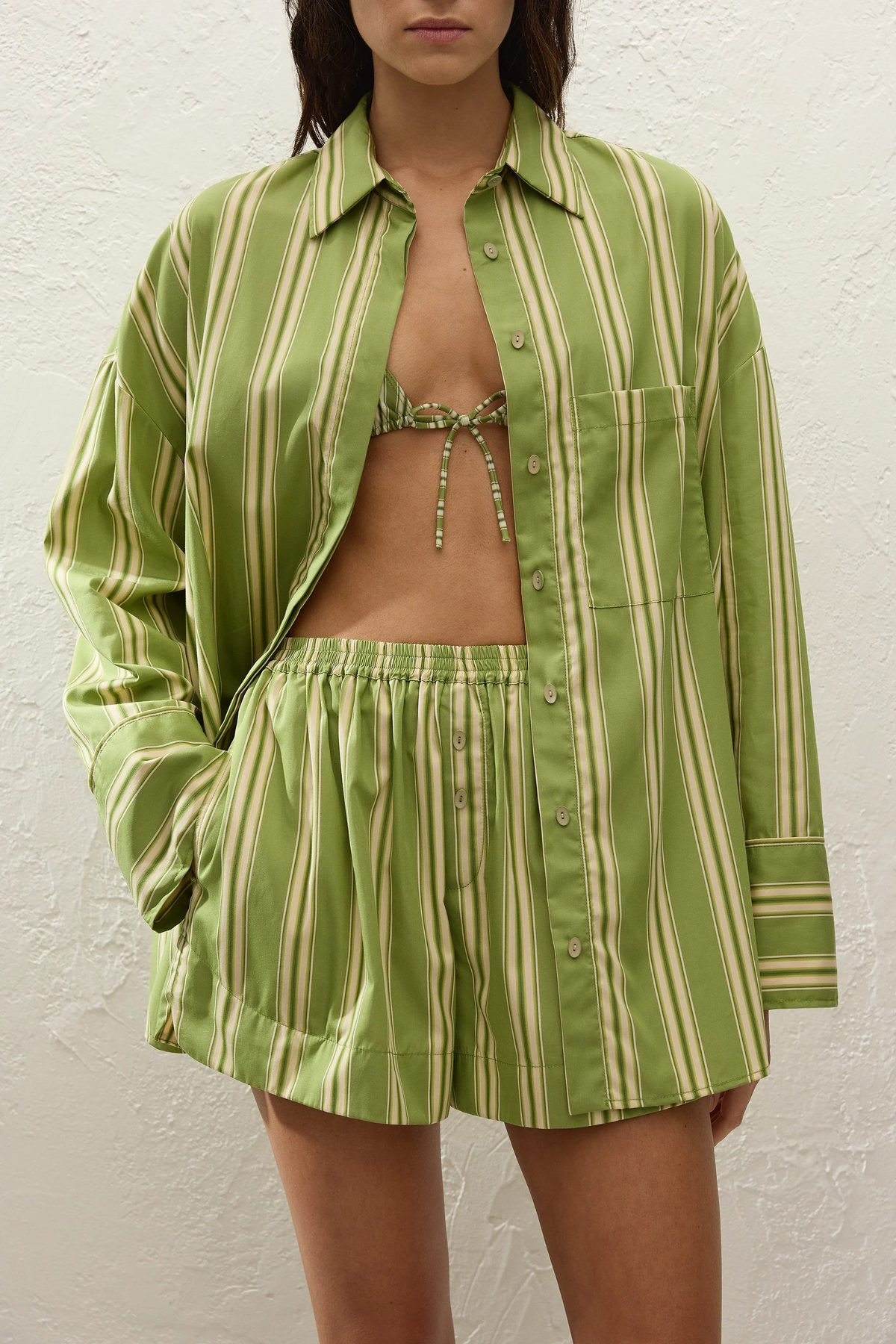 Lonia Short Ombre Stripe Juniper - Final Sale