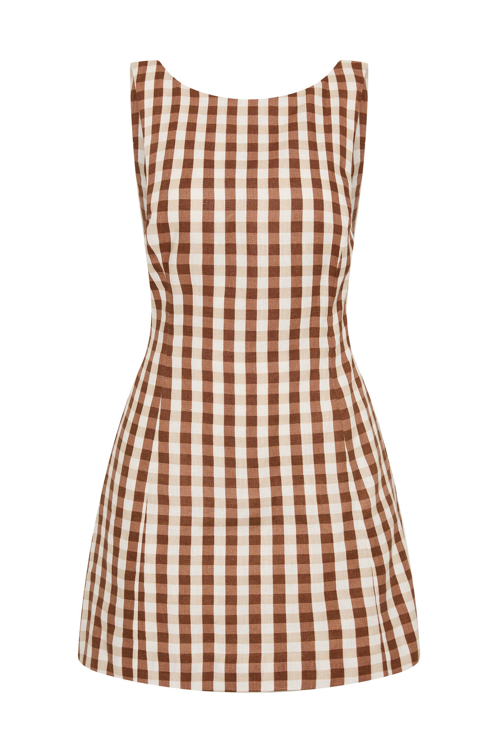 Sofia Mini Dress Gingham Cedar - Final Sale