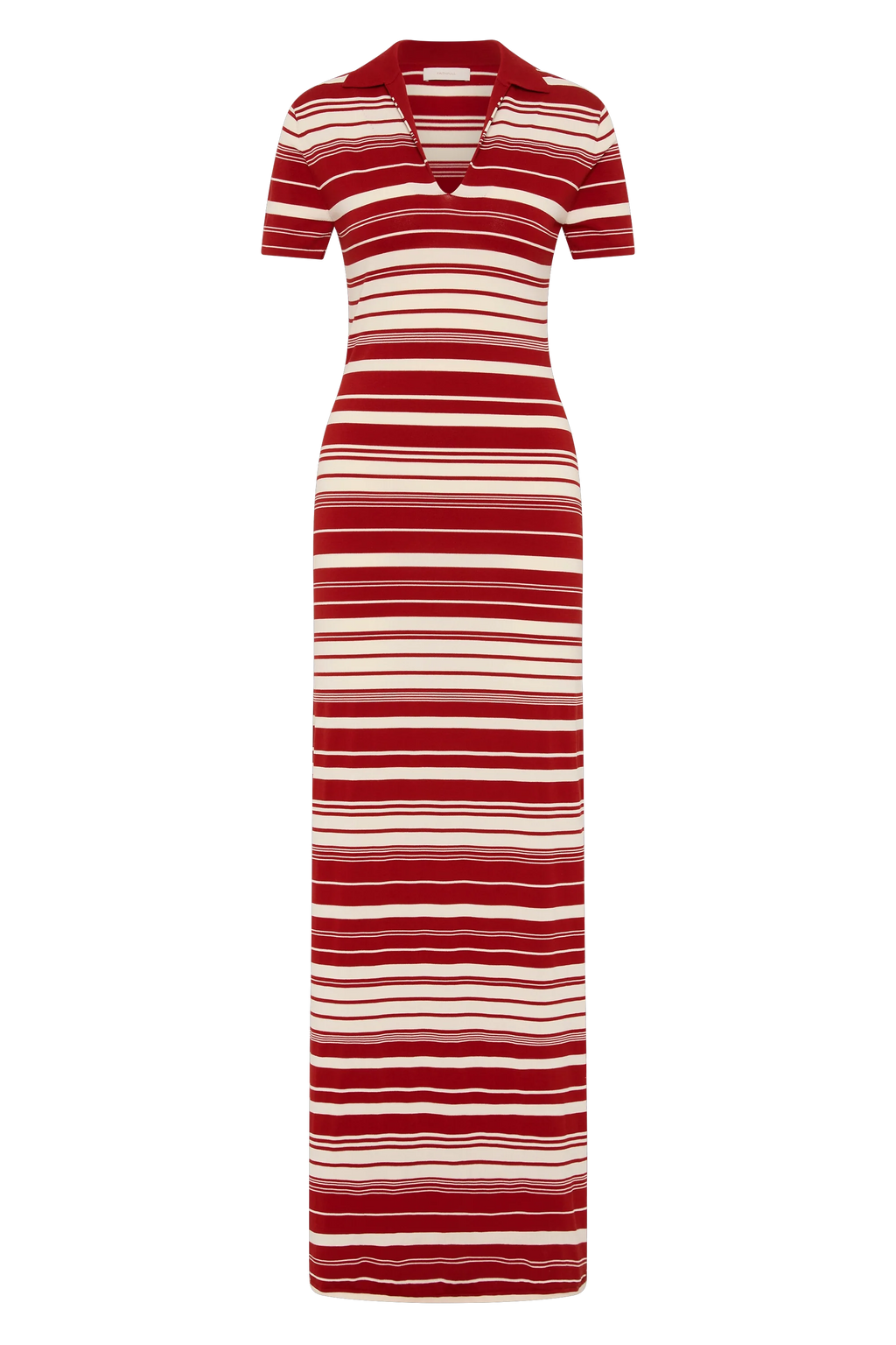 Cloe Maxi Dress Valdemar Stripe Red Ochre