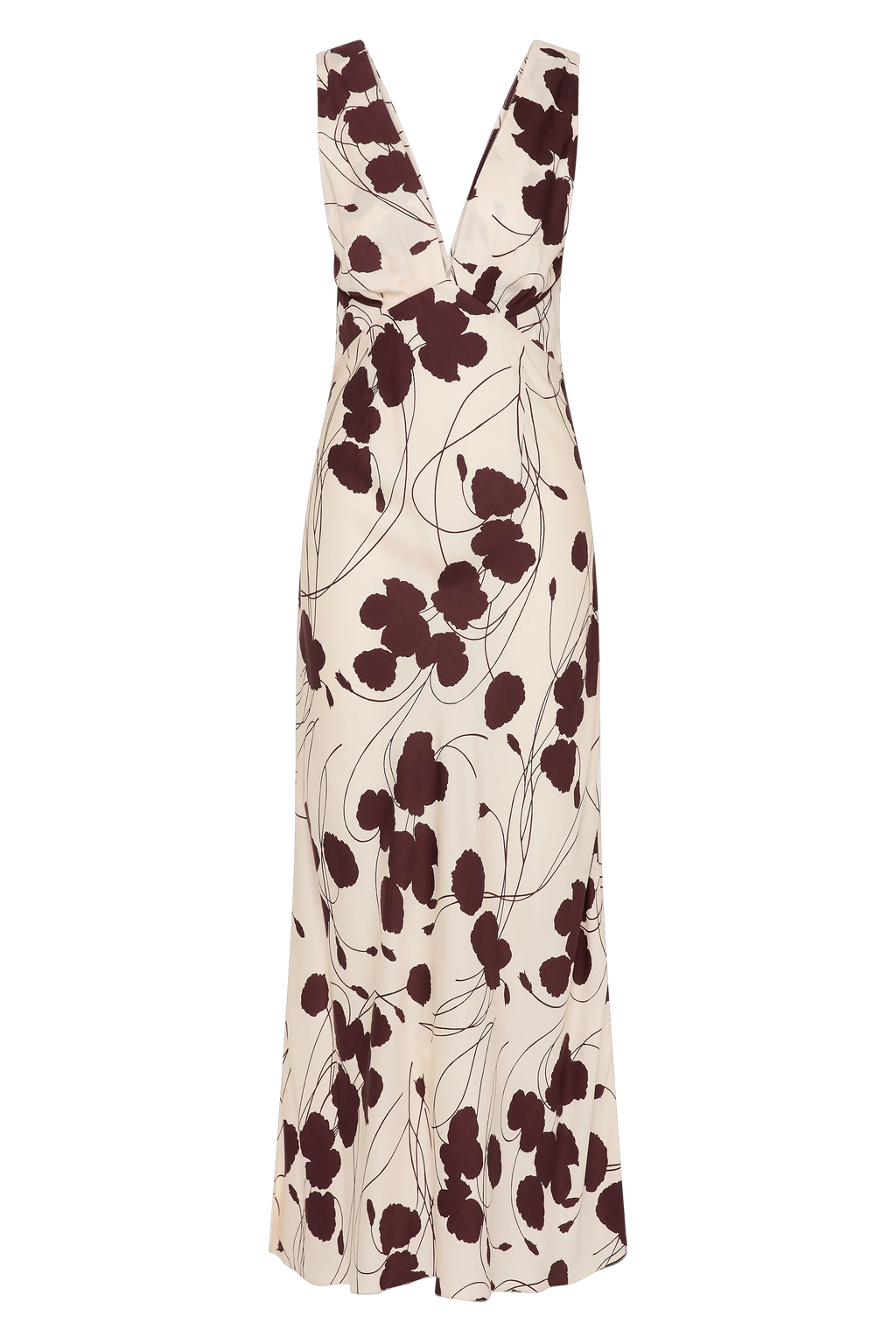 Signe Maxi Dress Dandelion Floral Bordeaux - Final Sale