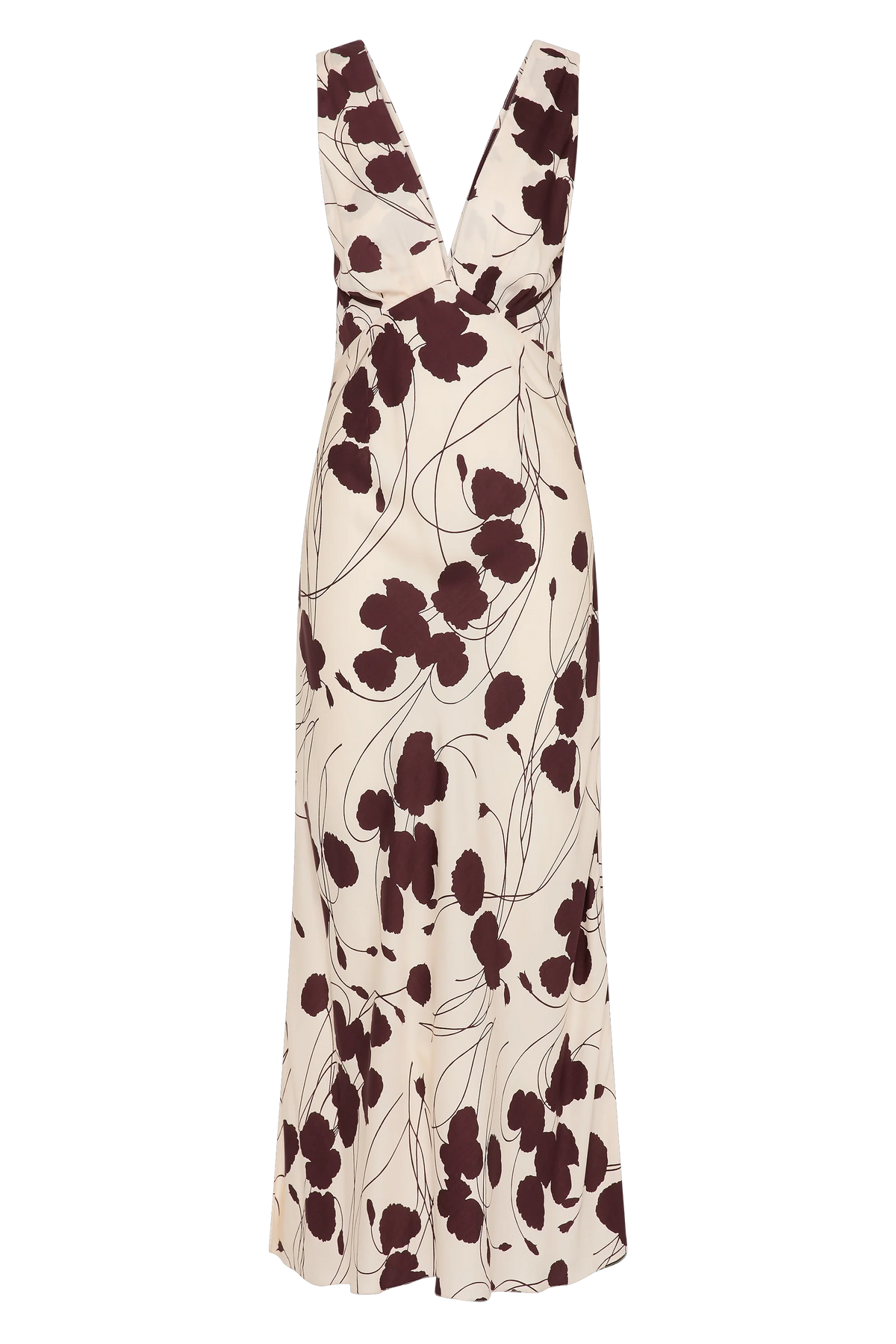 Signe Maxi Dress Dandelion Floral Bordeaux - Final Sale