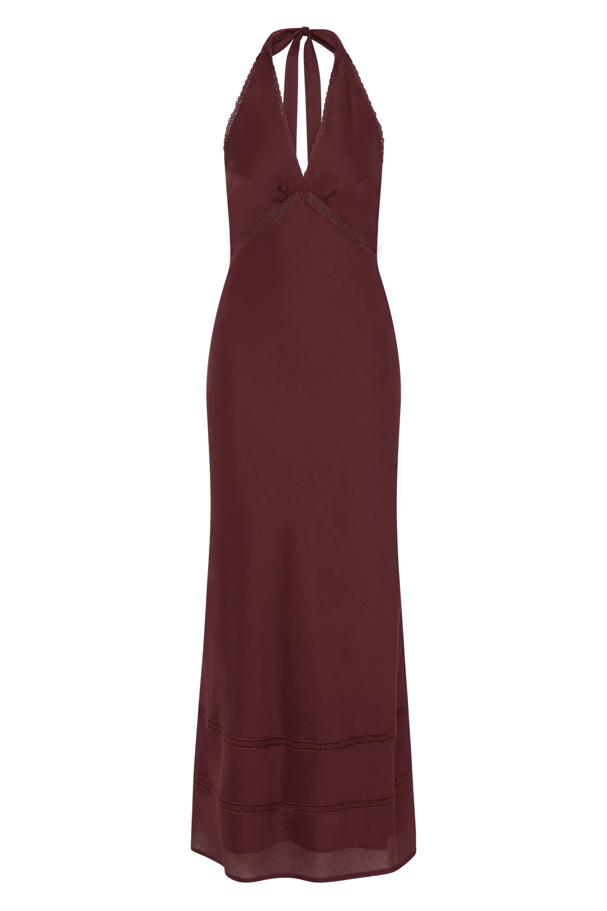 Jasmine Maxi Dress Bordeaux - Final Sale