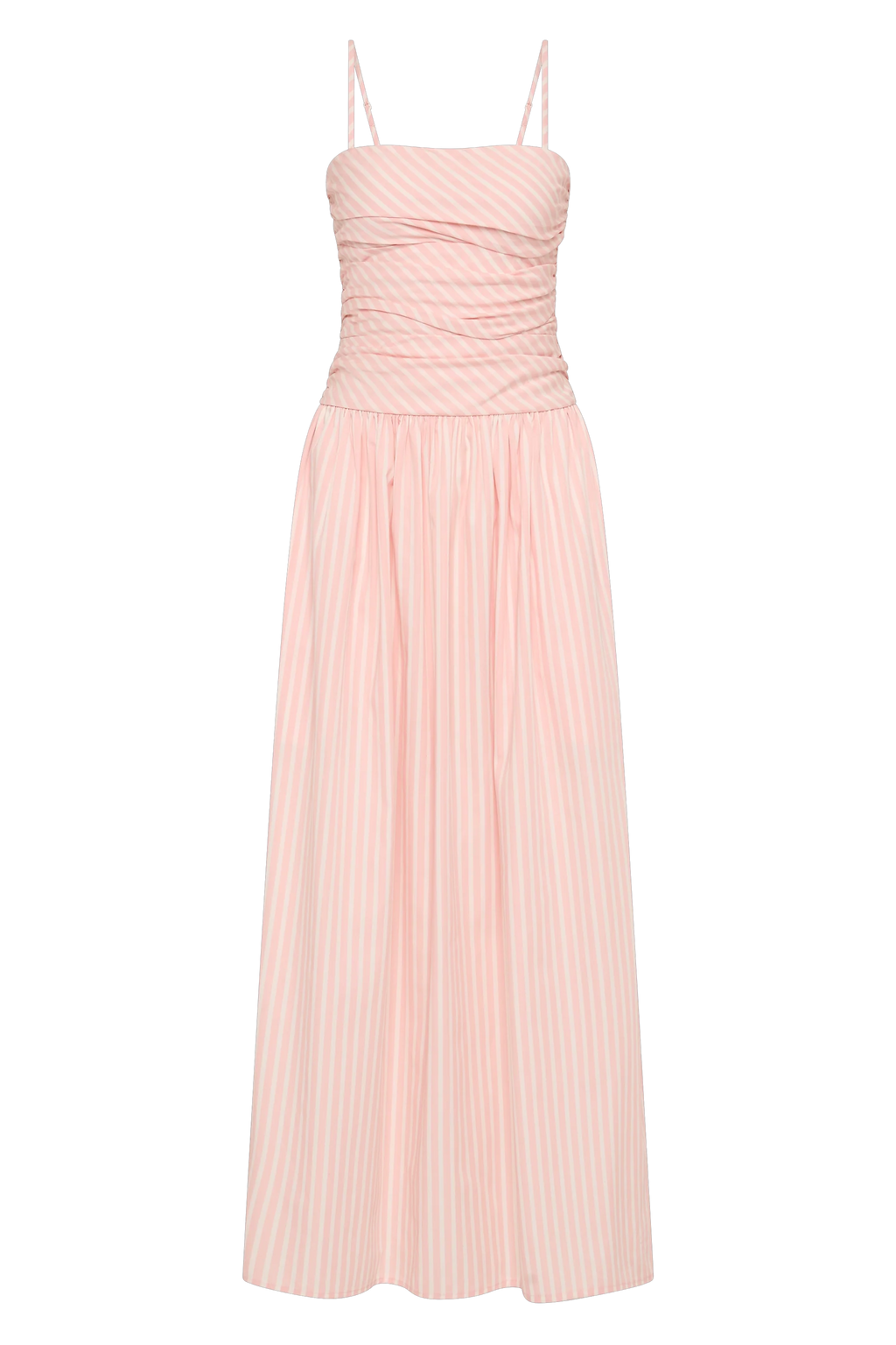 Portlligat Maxi Dress Carmen Stripe Peony White