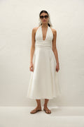Bianca Midi Dress White - Final Sale