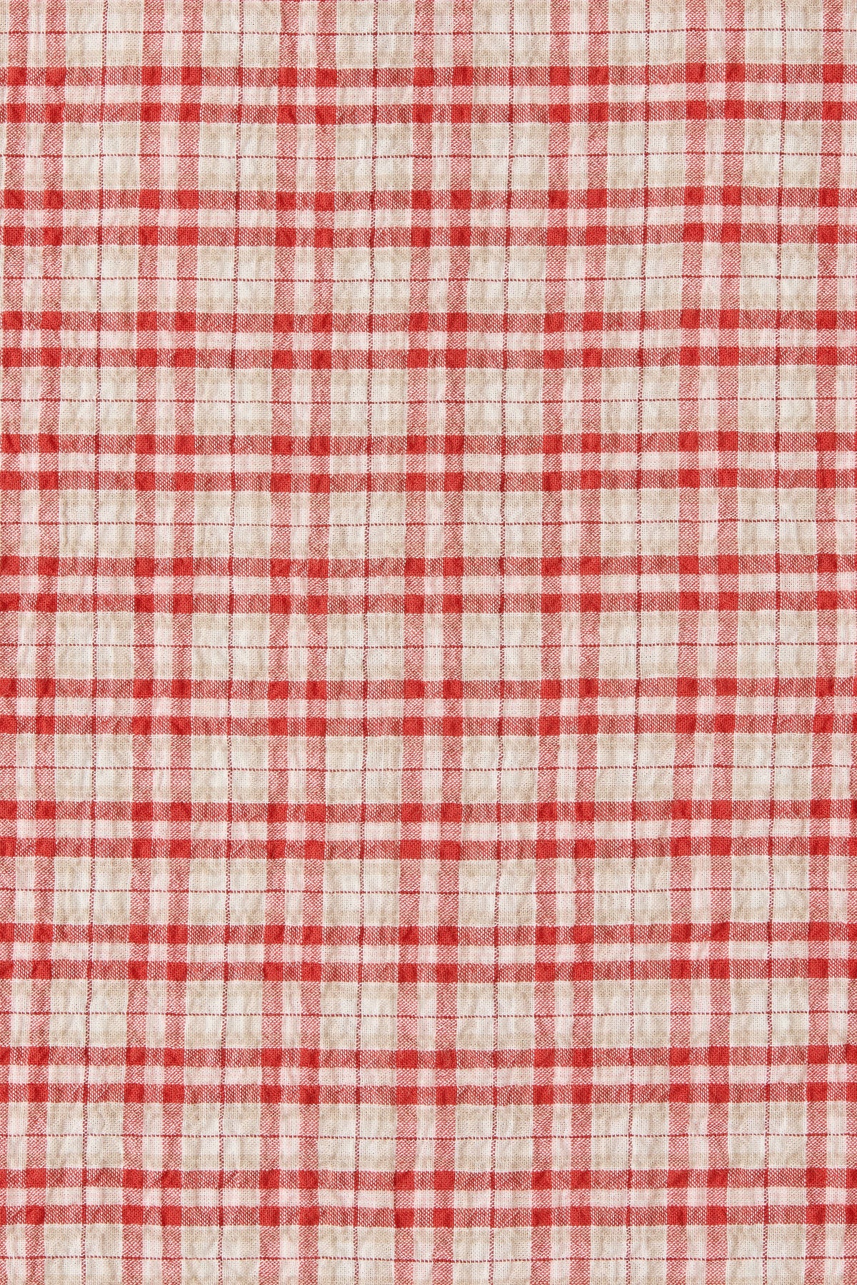 Eudora Midi Dress Vintage Red Check
