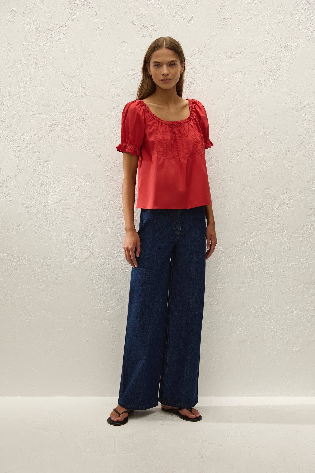 Quinta Wide Jean Dark Indigo