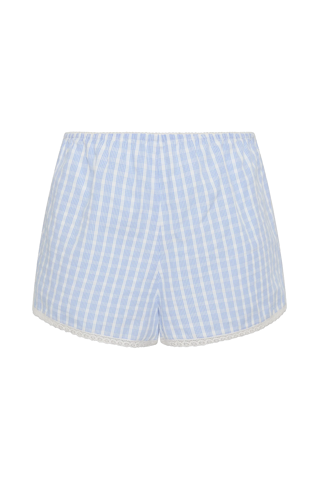 Lonny Short Paloma Check Light Blue White
