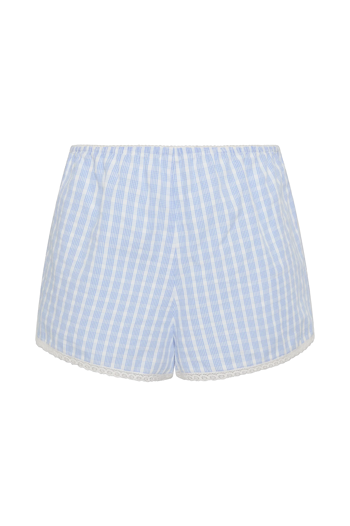 Lonny Short Paloma Check Light Blue White