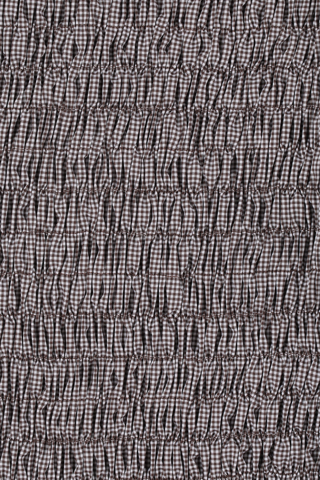 Edda Top Hanne Gingham Espresso - Final Sale