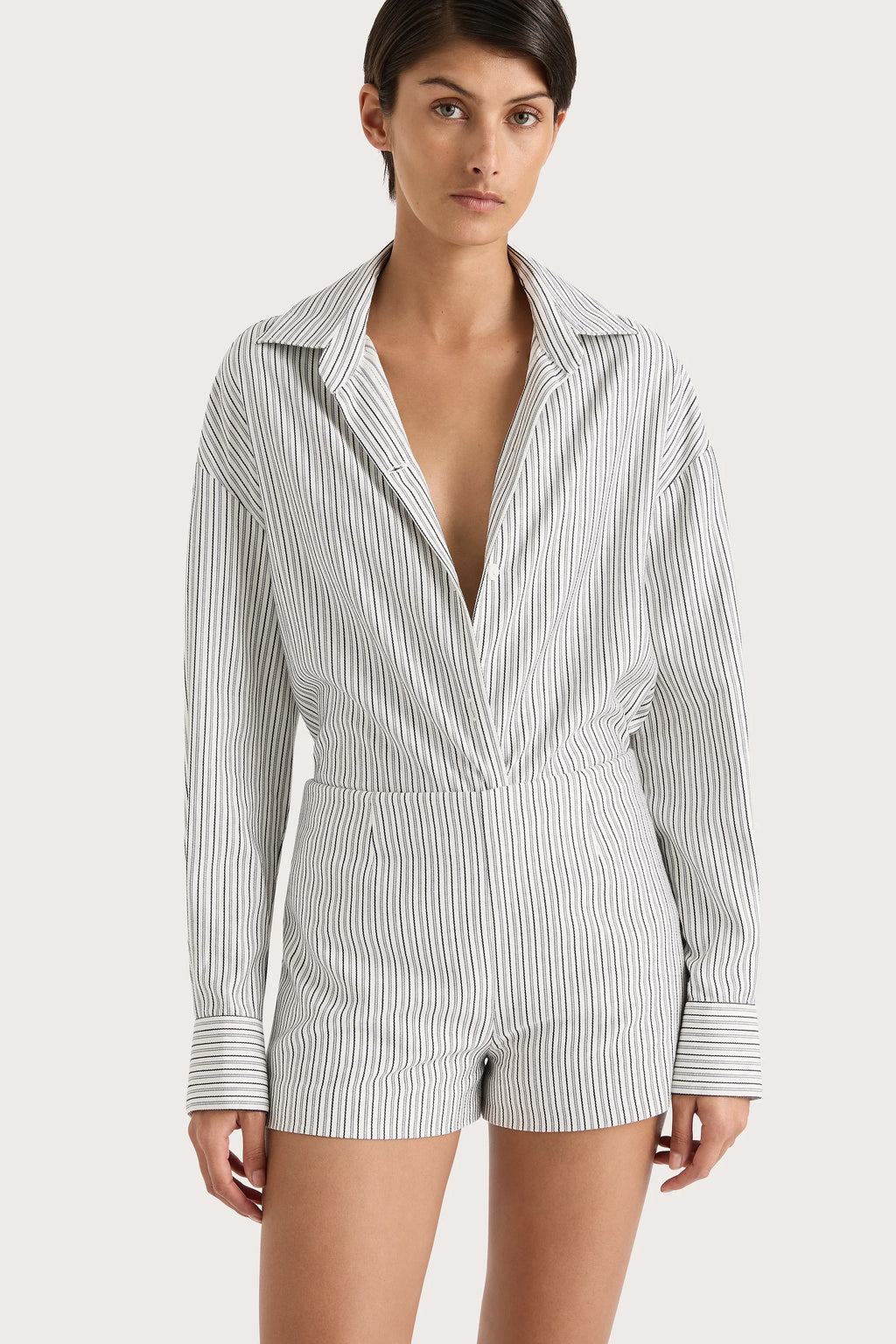 En Vau Shirt Navy Stripe - Final Sale