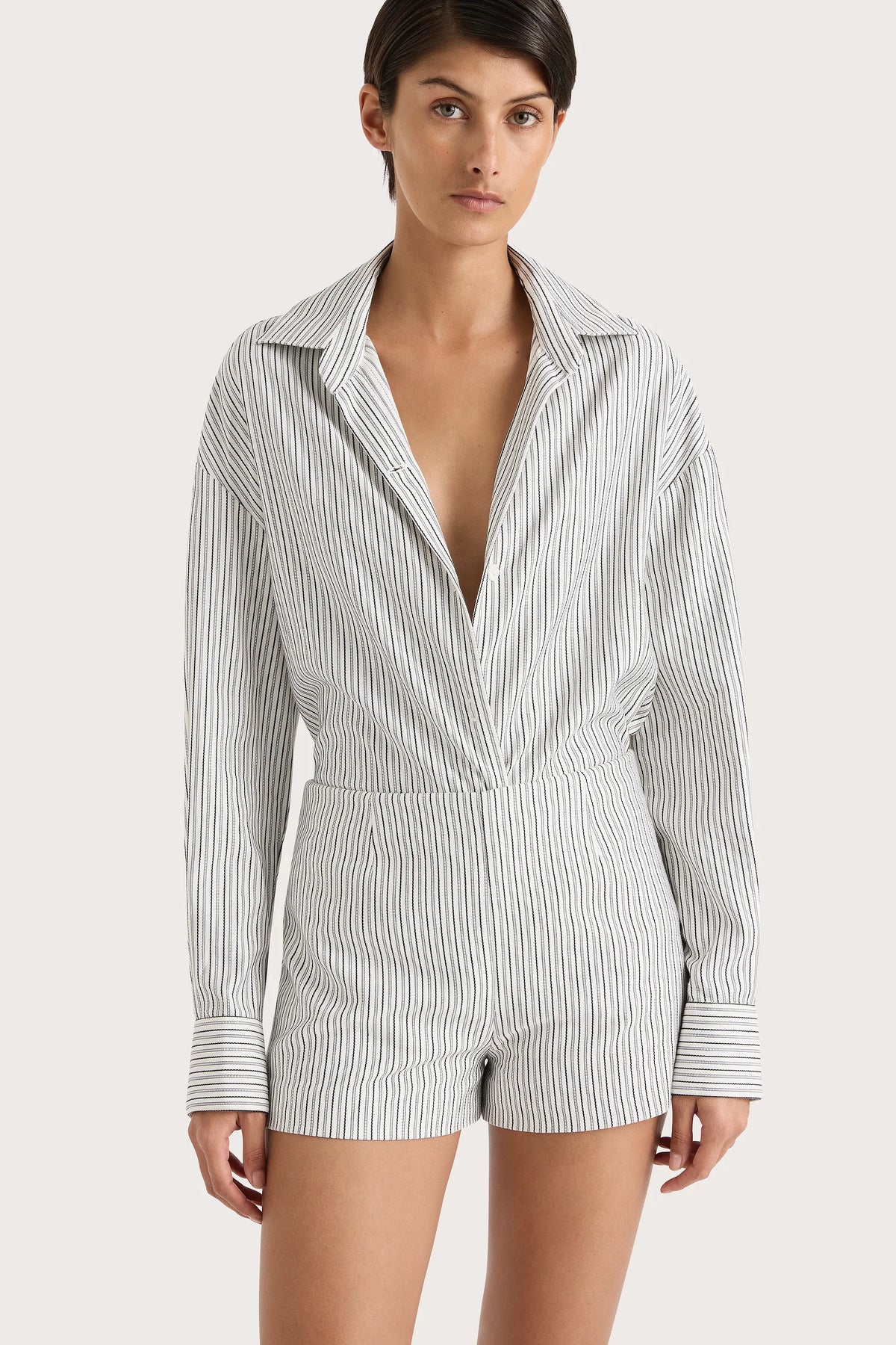 En Vau Shirt Navy Stripe - Final Sale
