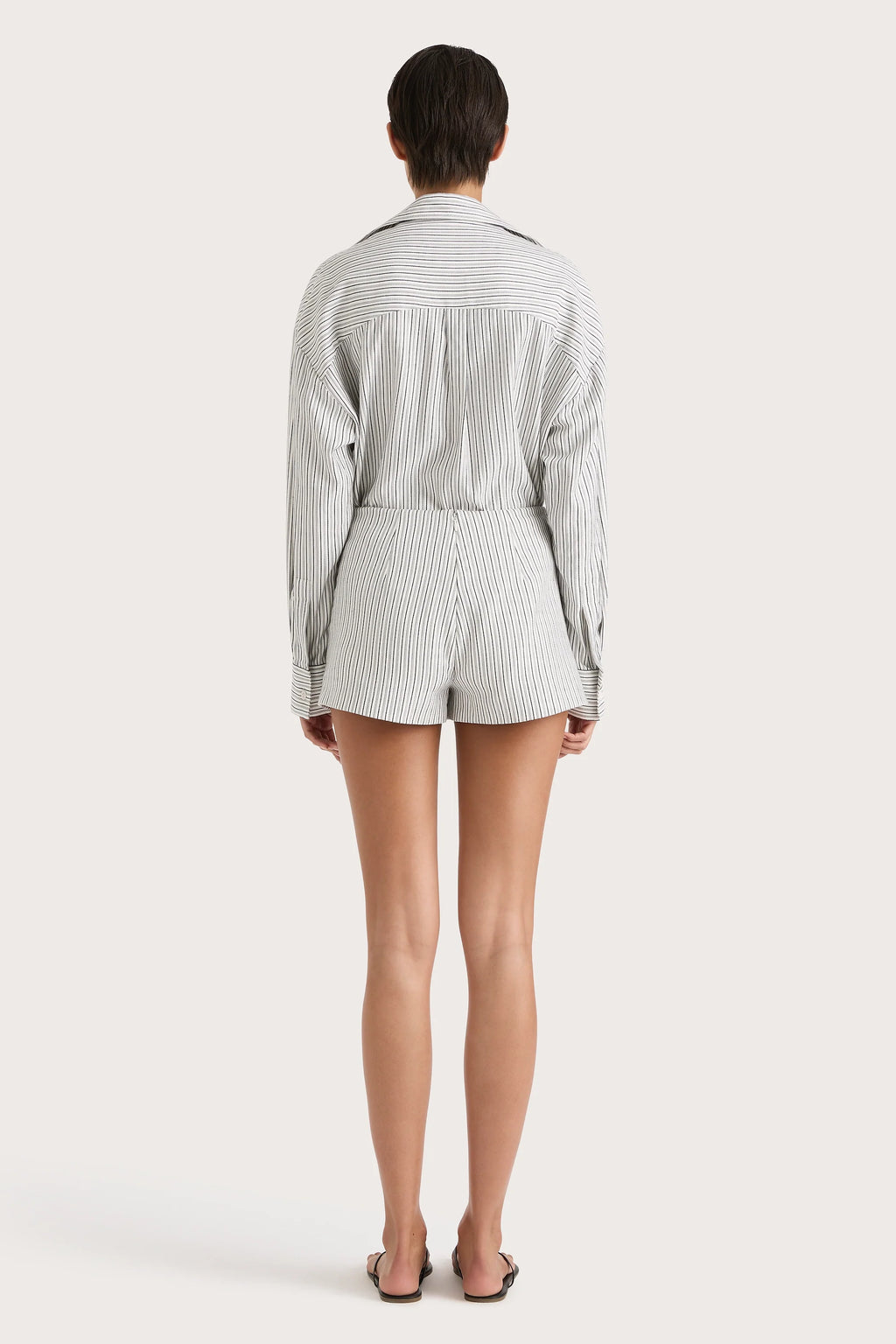 En Vau Shirt Navy Stripe - Final Sale