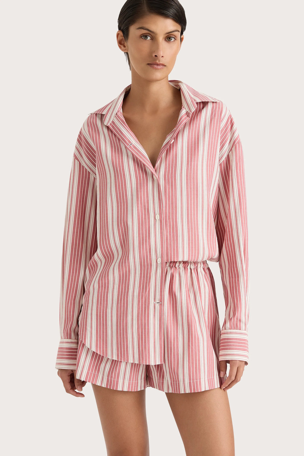 En Vau Shirt Cherry Stripe - Final Sale