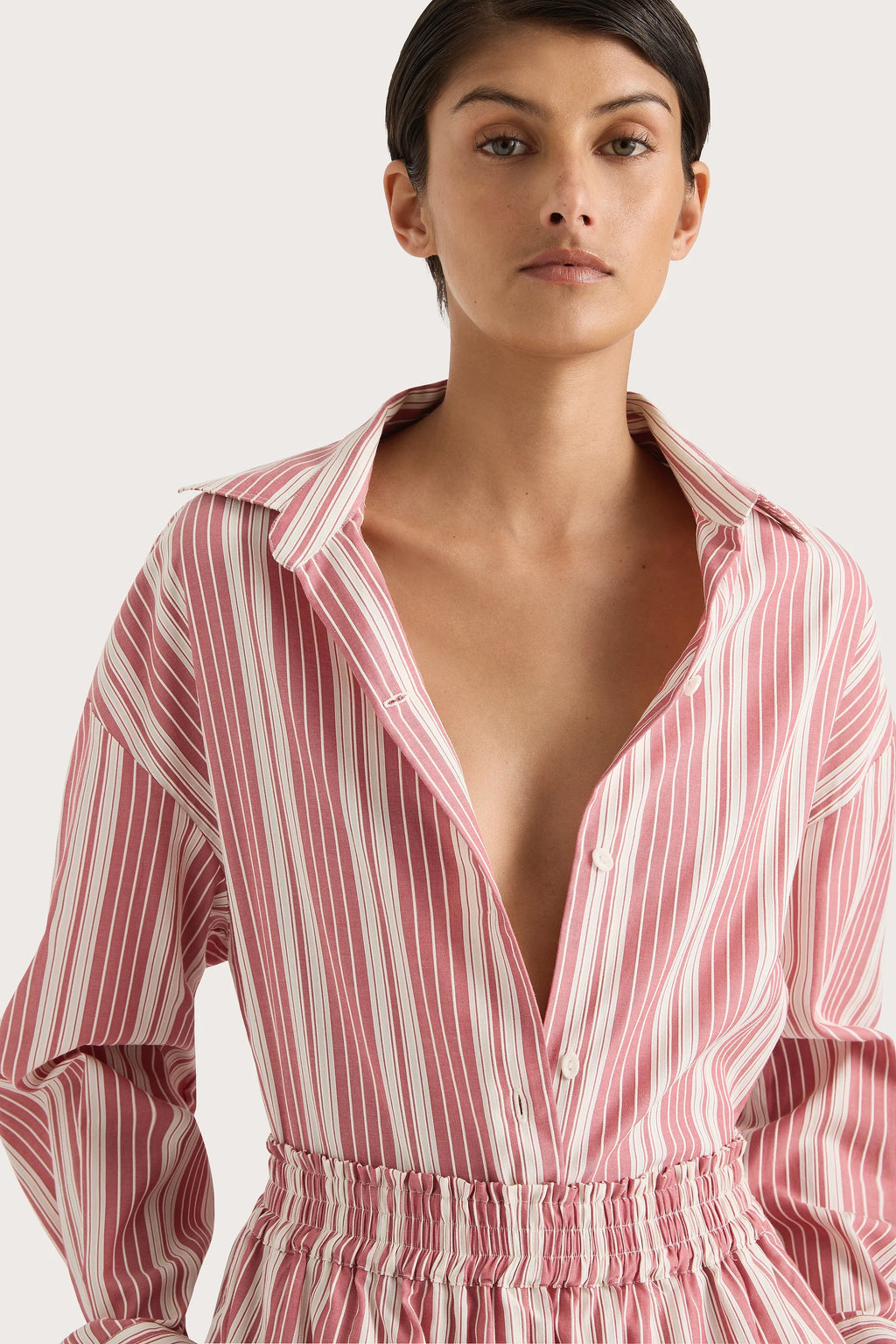 En Vau Shirt Cherry Stripe - Final Sale