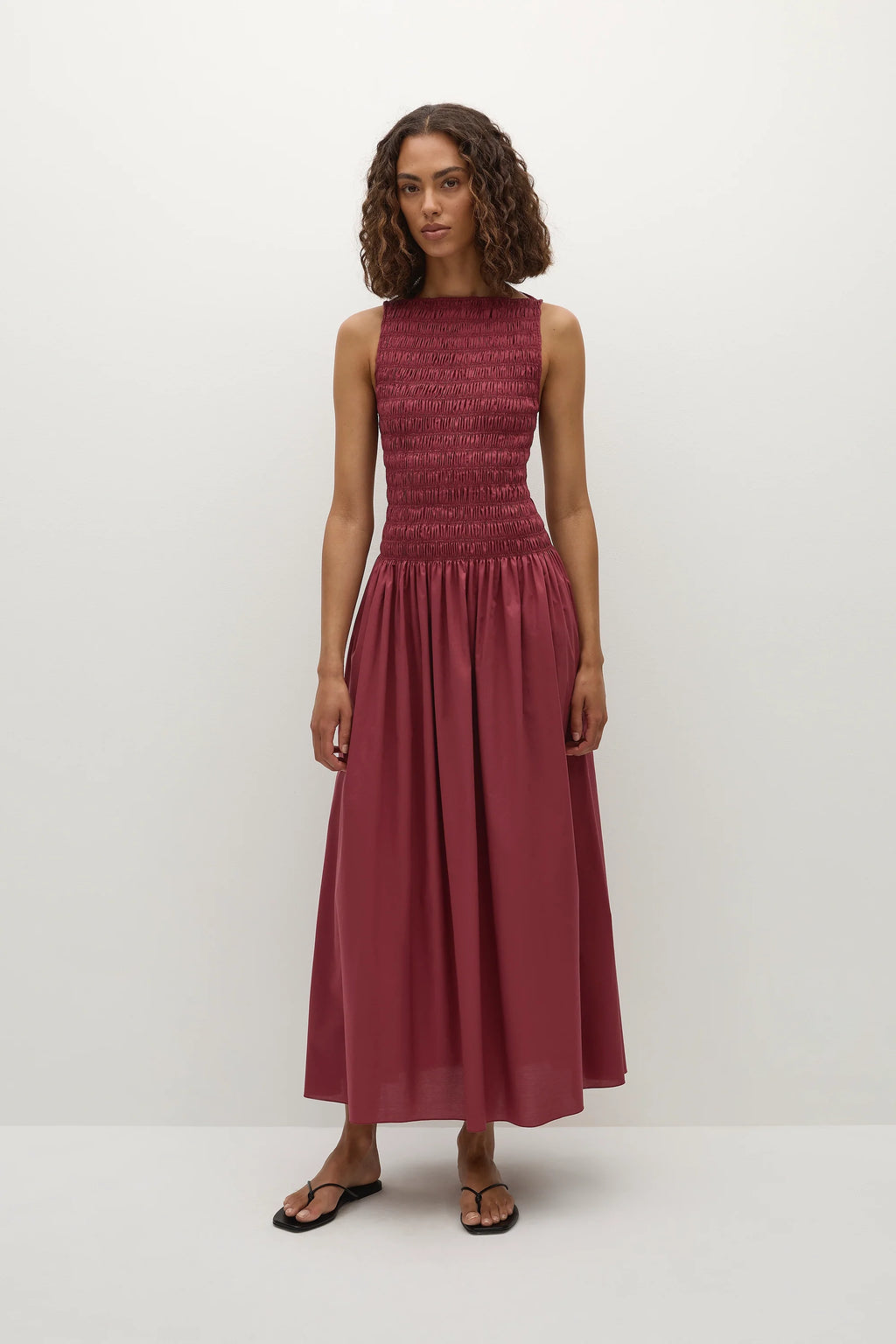 Margot Midi Dress Rhubarb - Final Sale