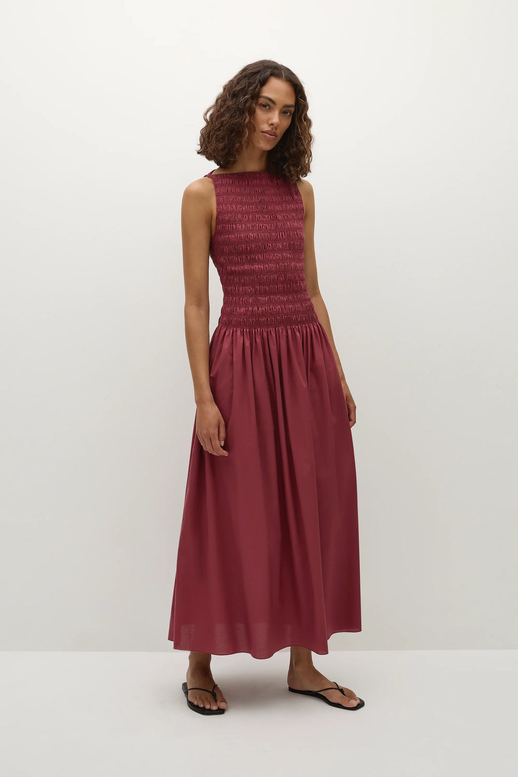 Margot Midi Dress Rhubarb - Final Sale
