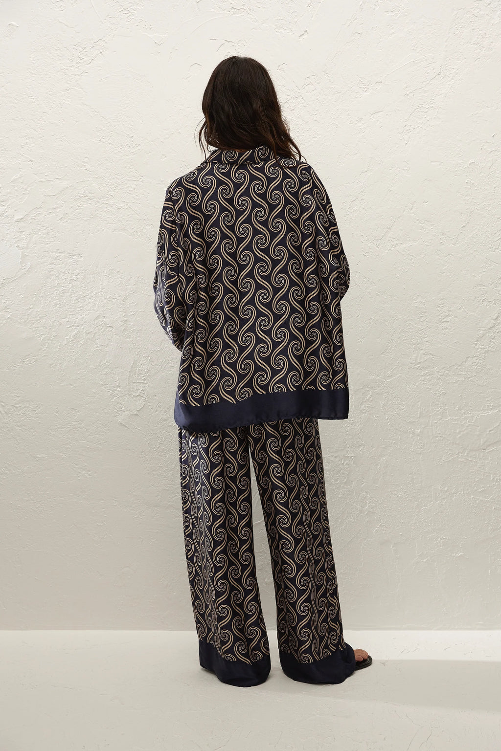 Cora Shirt Juanita Swirl Indigo - Final Sale