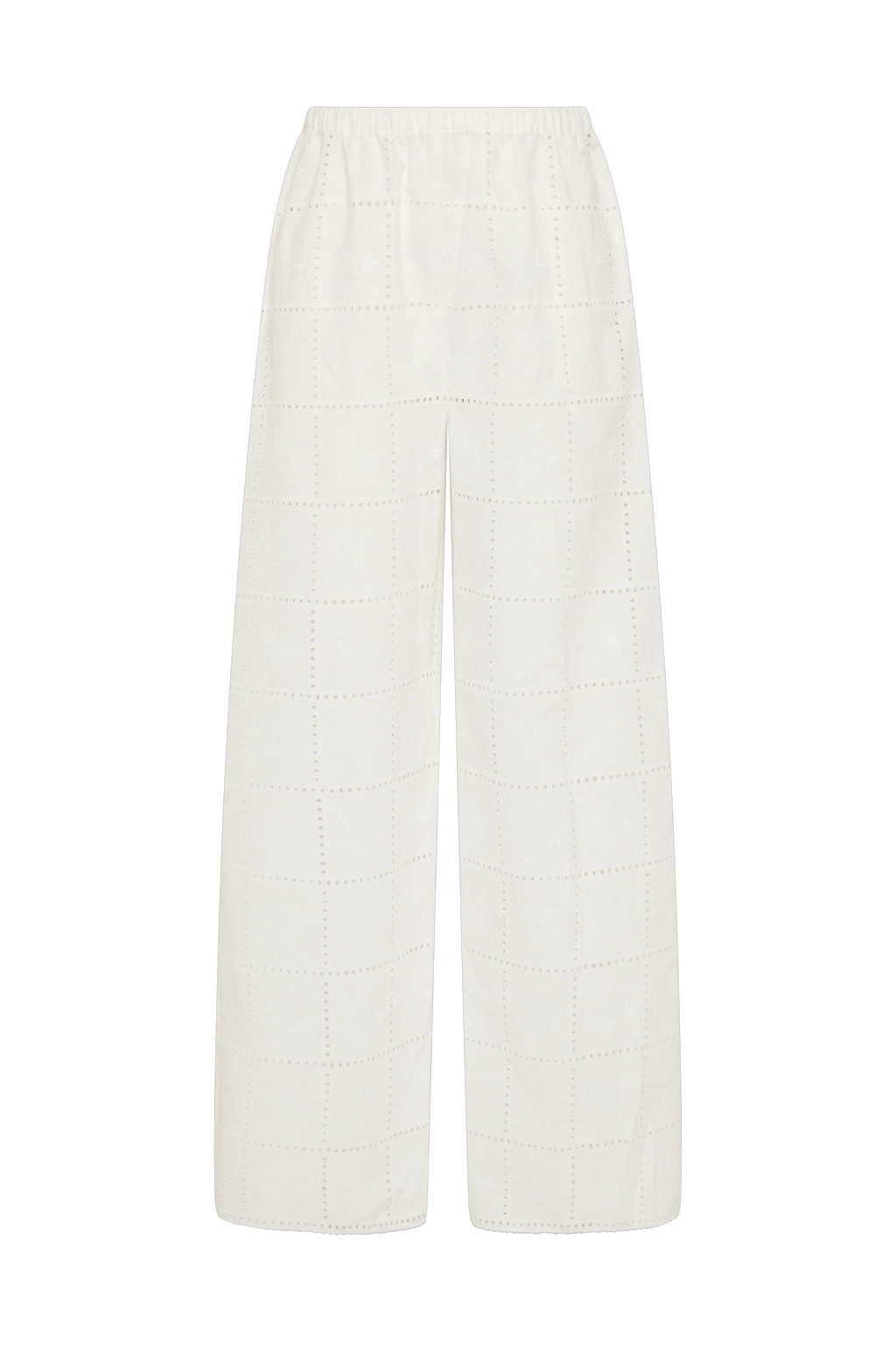 Mora Pant Handkerchief Broderie White