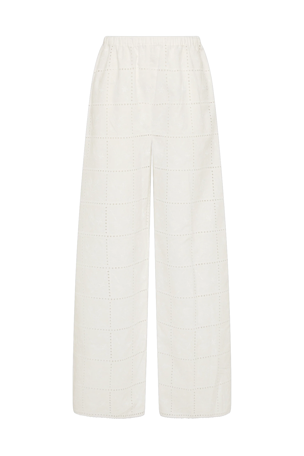 Mora Pant Handkerchief Broderie White