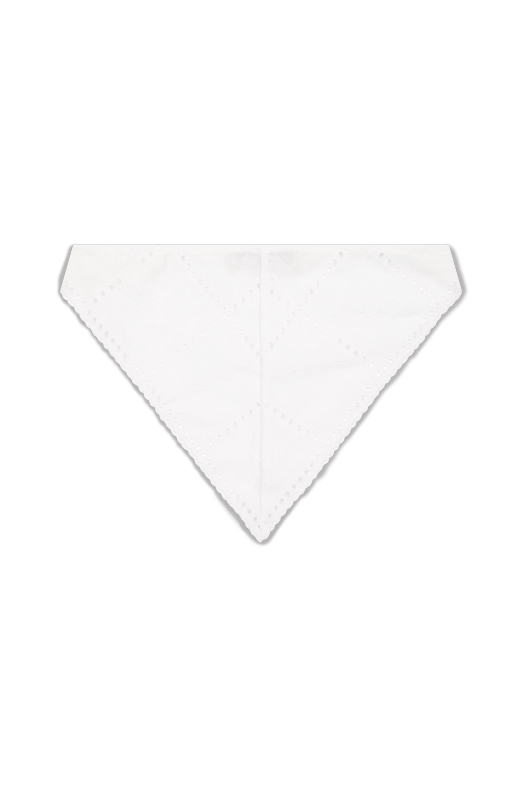 Clementina Head Scarf Handkerchief Broderie White