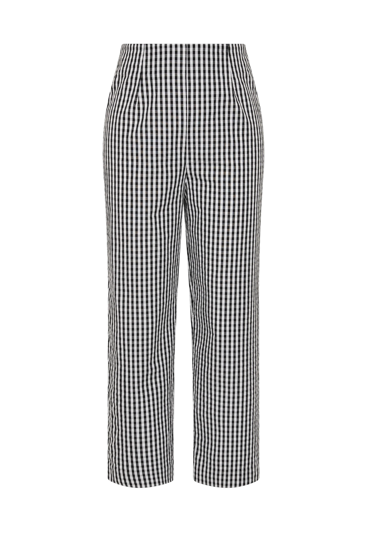 Claudine Pant Black Textured Gingham - Final Sale
