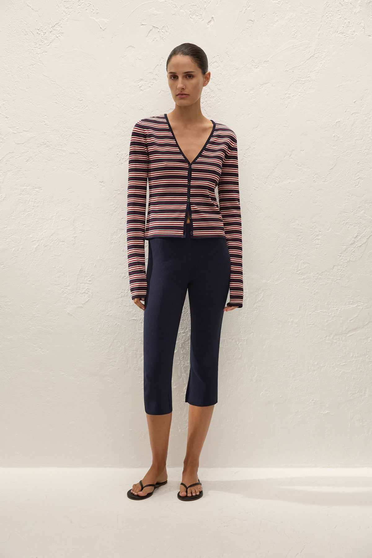 Doris Cardigan Cila Stripe Navy