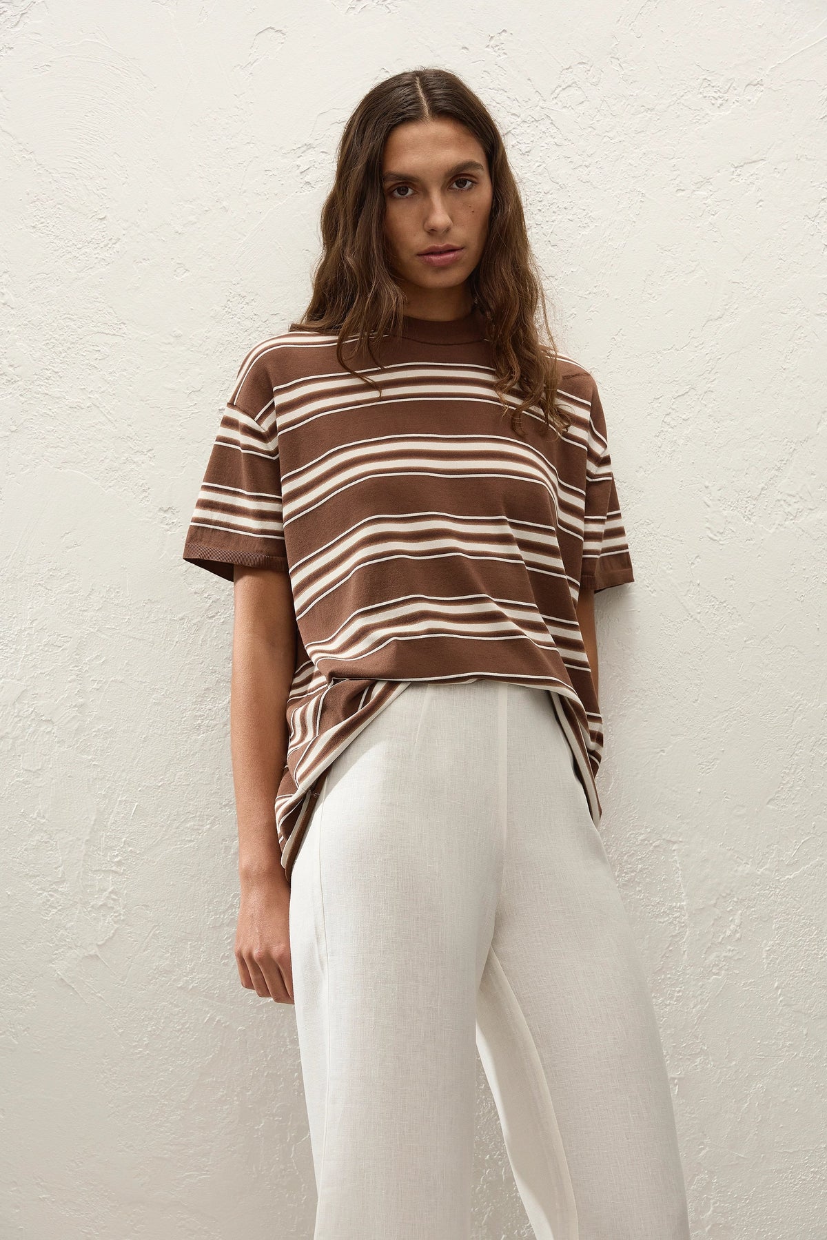 Le Paz Top Ombre Stripe Macro Carob - Final Sale