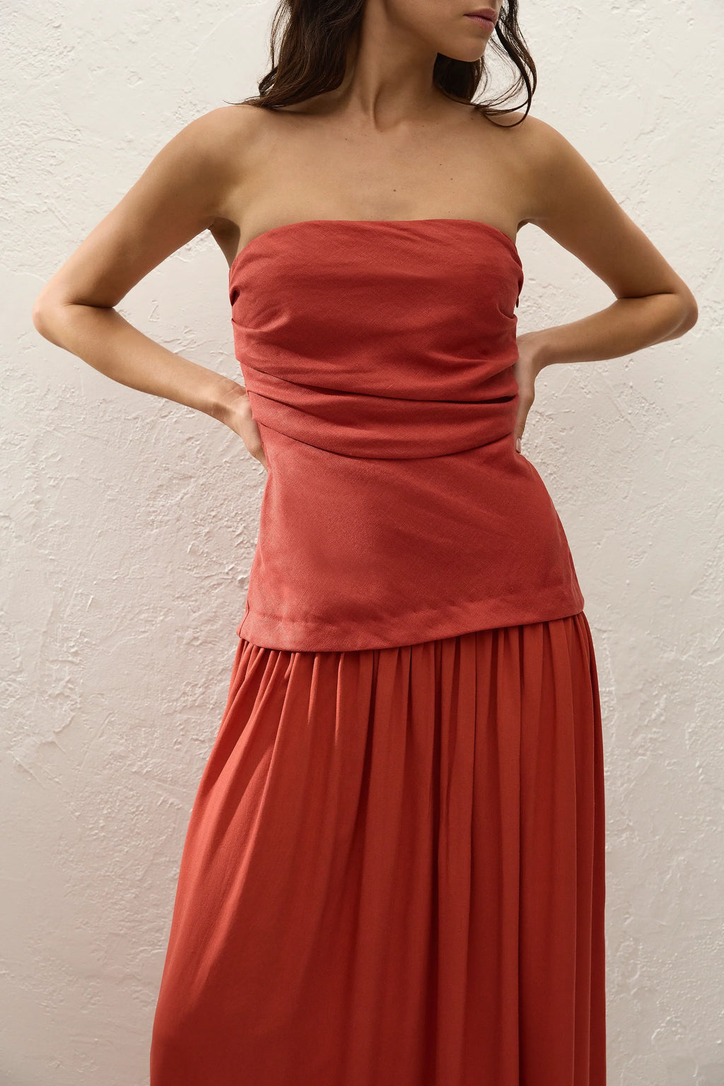 Hedy Maxi Dress Dusty Tomato - Final Sale