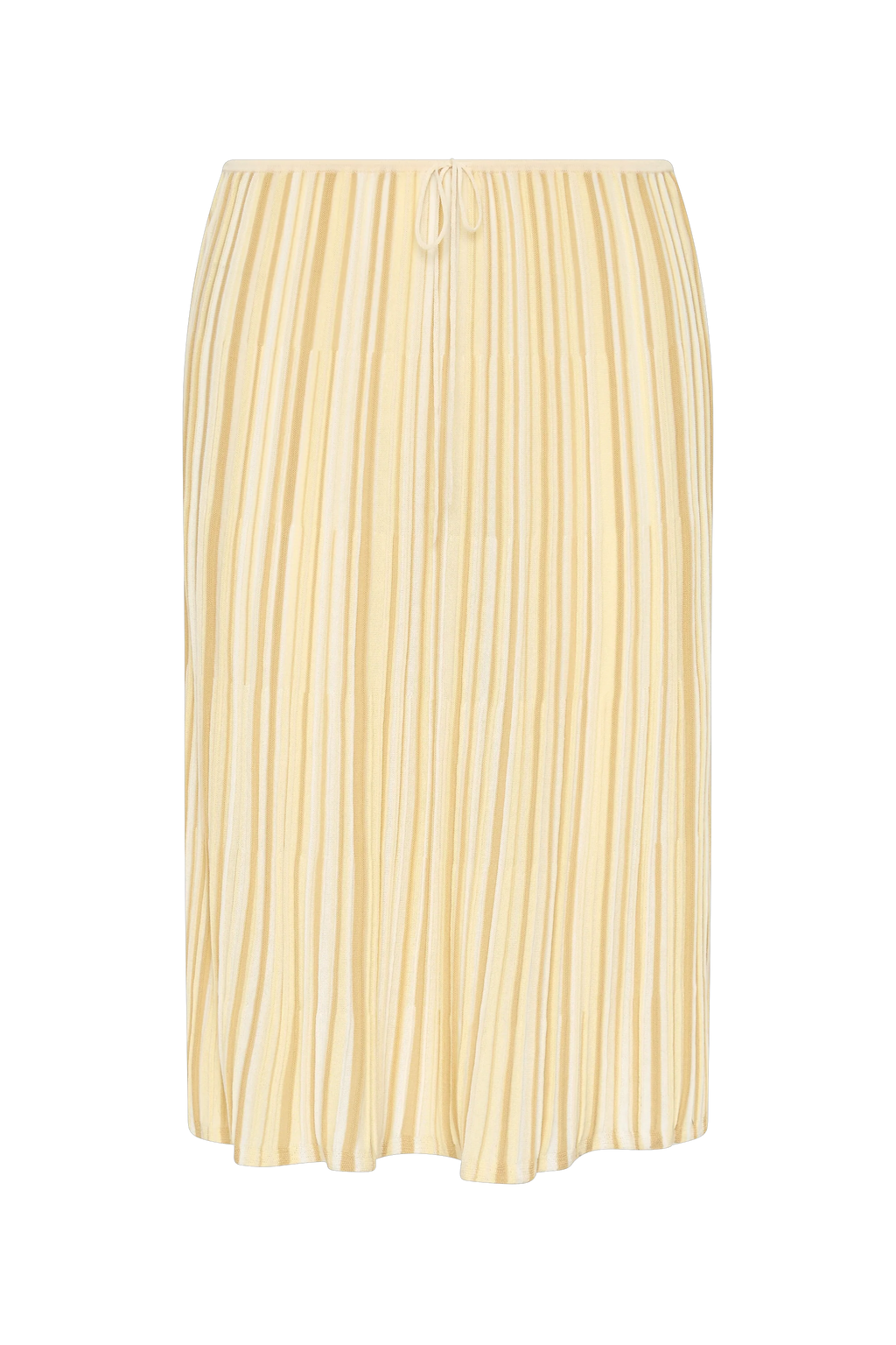 Citara Drawstring Skirt Butter Stripe - Final Sale