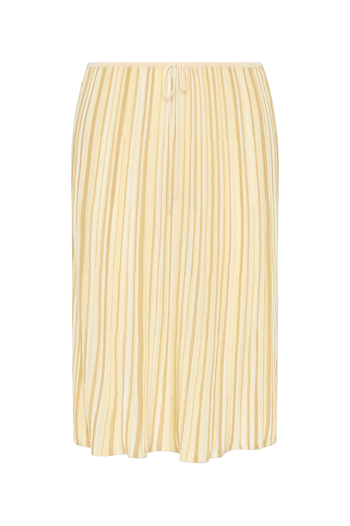 Citara Drawstring Skirt Butter Stripe - Final Sale