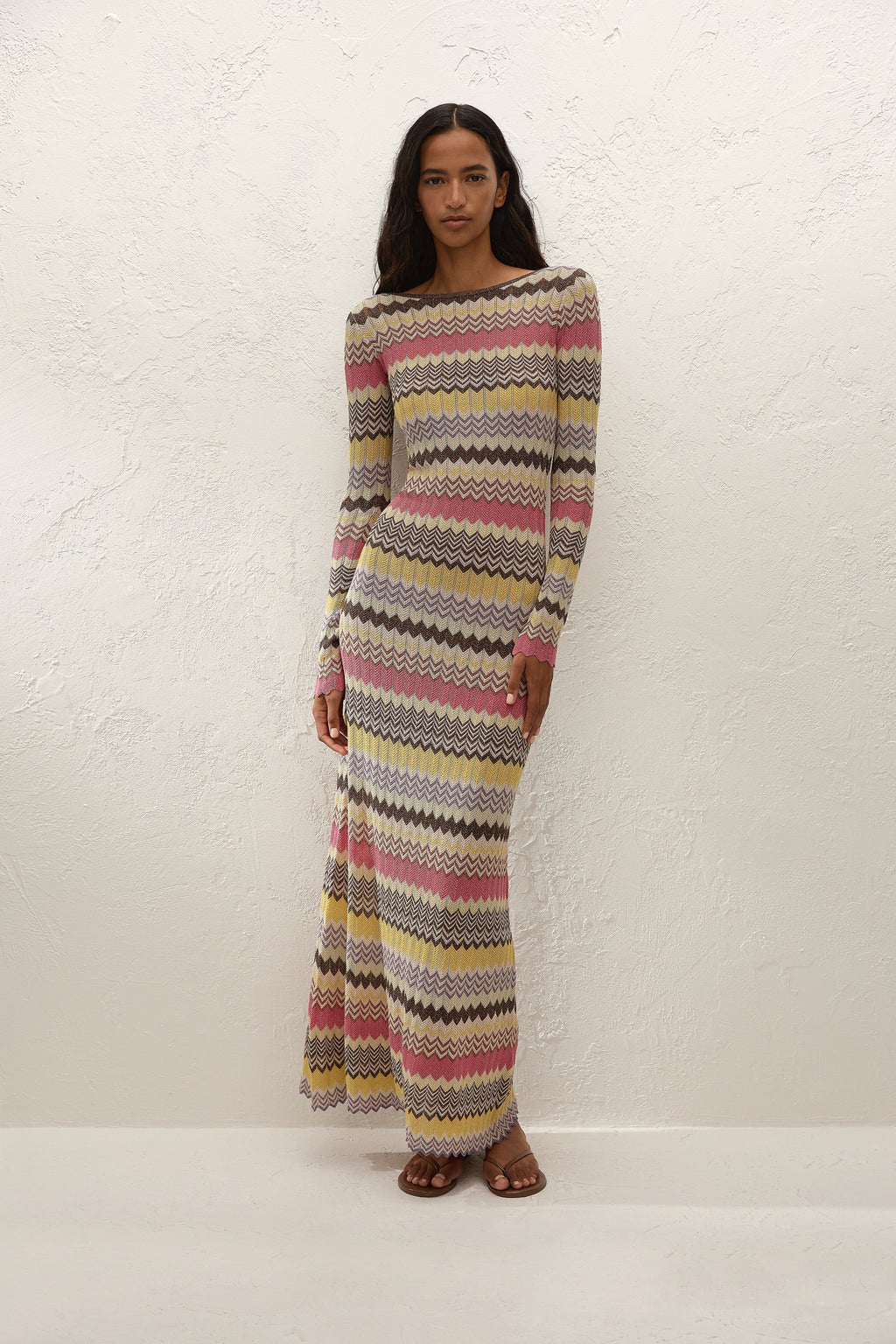 Pedro Maxi Dress Perla Stripe