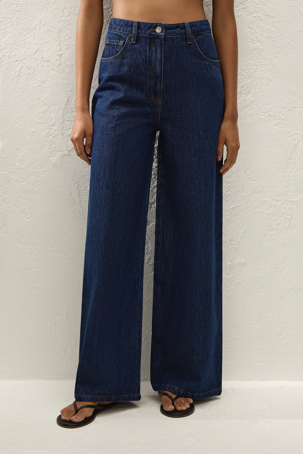 Quinta Wide Jean Dark Indigo