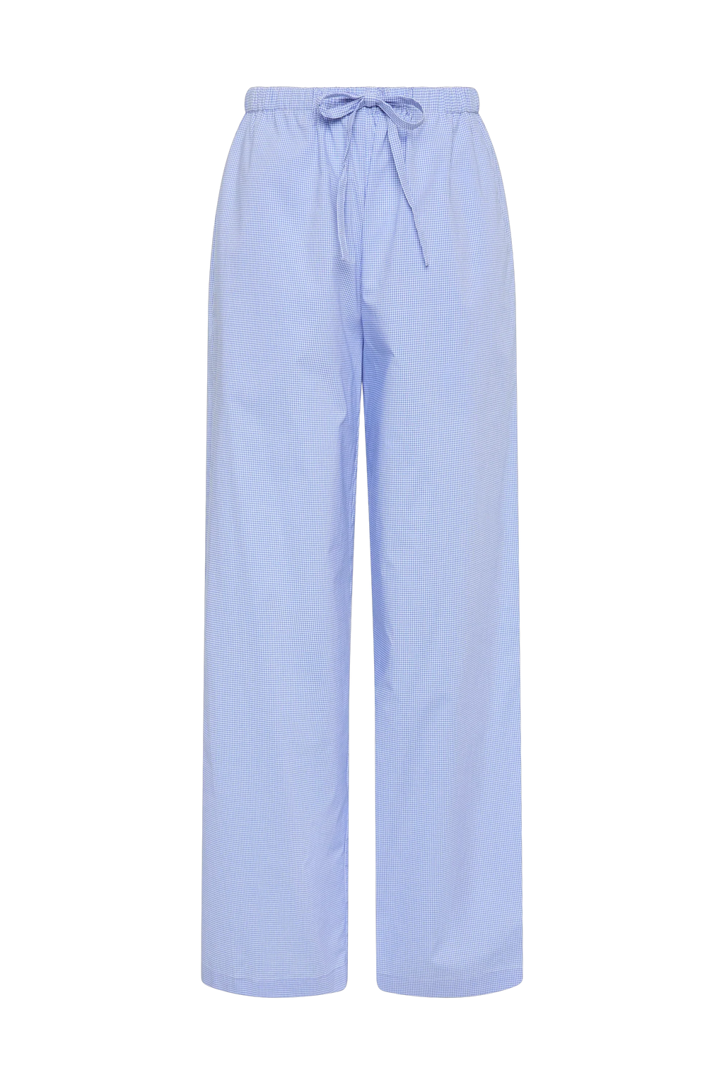 Martine Pant Micro Gingham Soft Blue - Final Sale