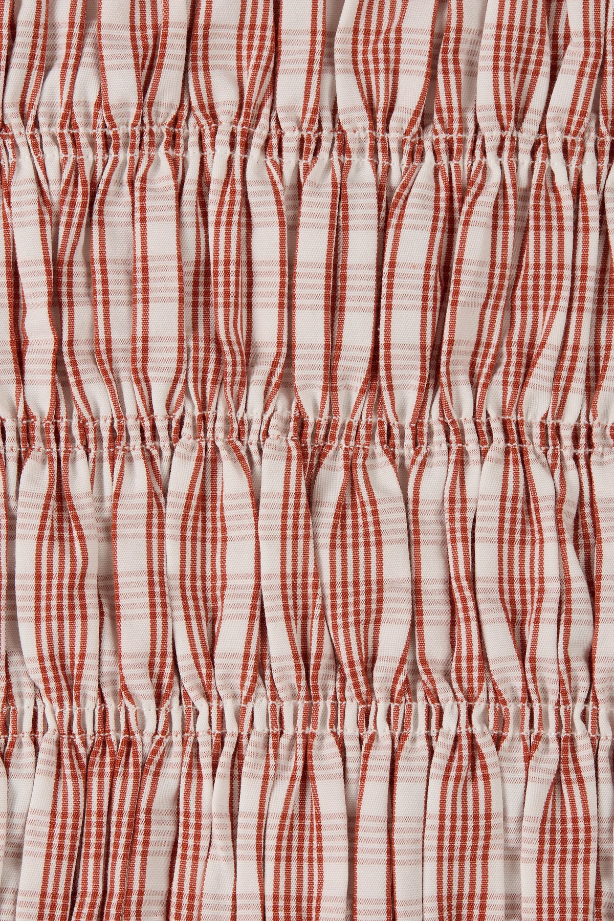Cales Top Paloma Check Cinnamon White