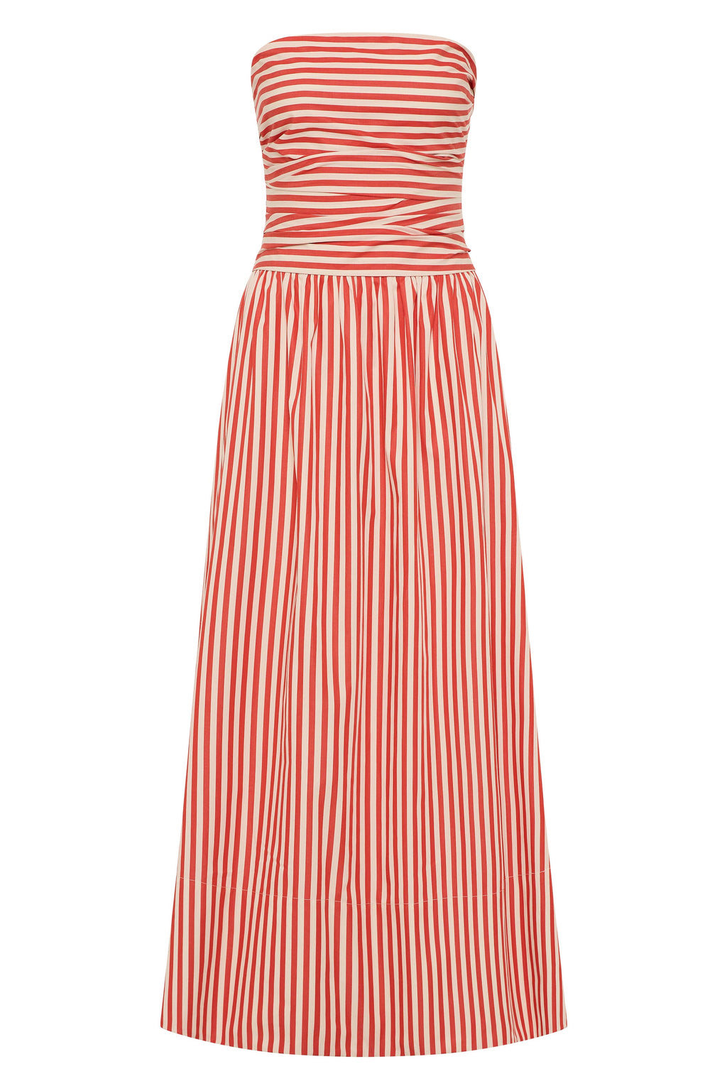 Vera Maxi Dress Orozco Stripe Dusty Tomato - Final Sale