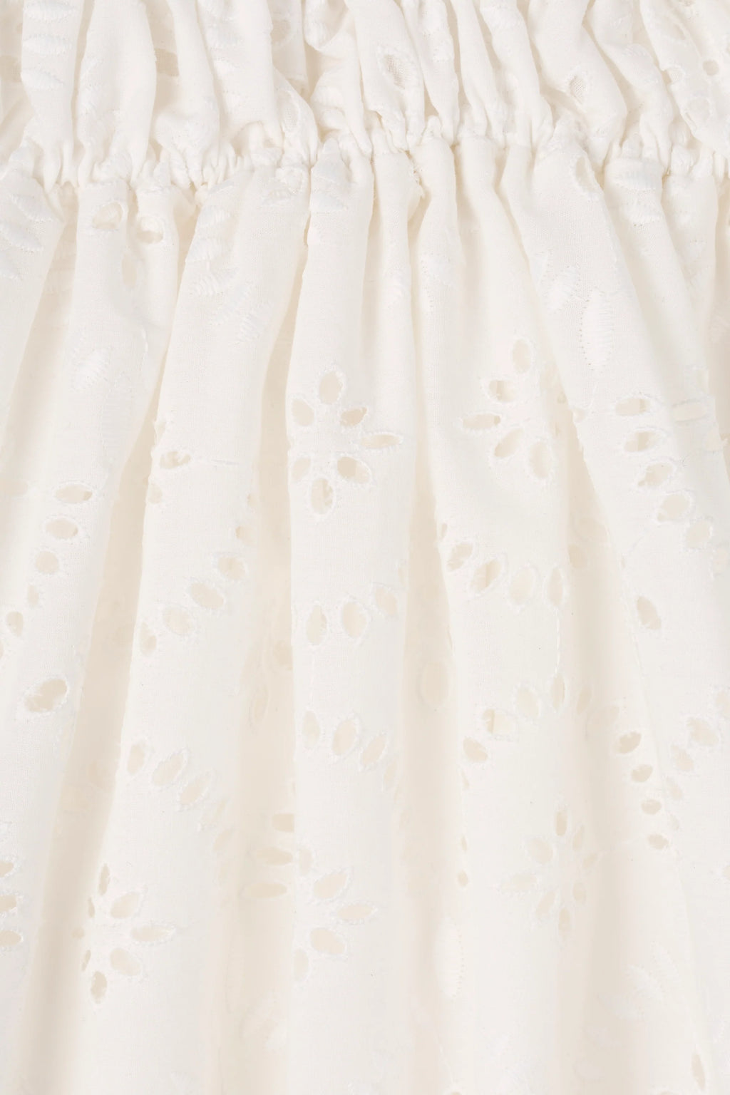 Etta Maxi Dress Bianca Broderie White