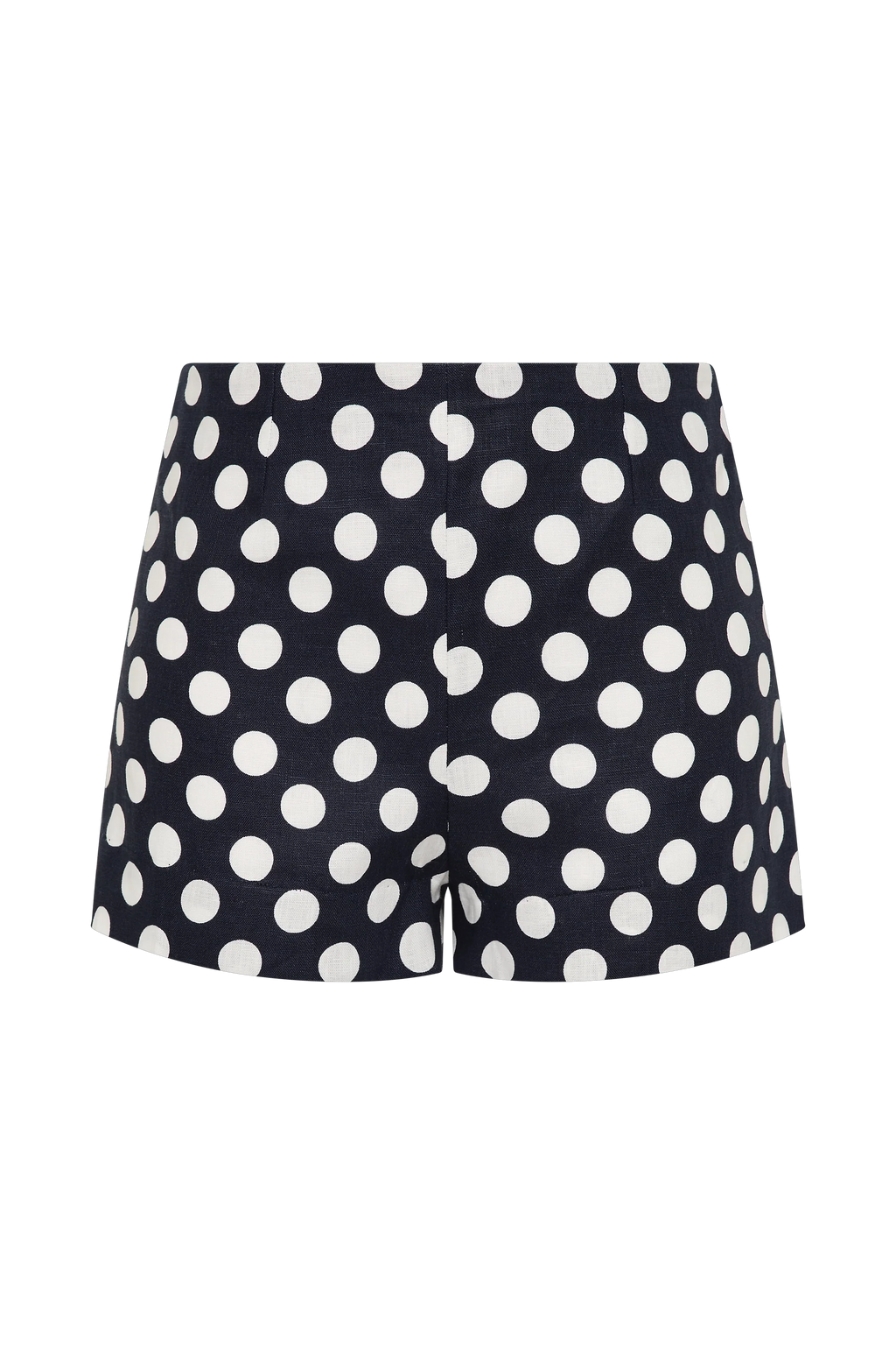 Lila Mini Short Vintage Navy White Dot