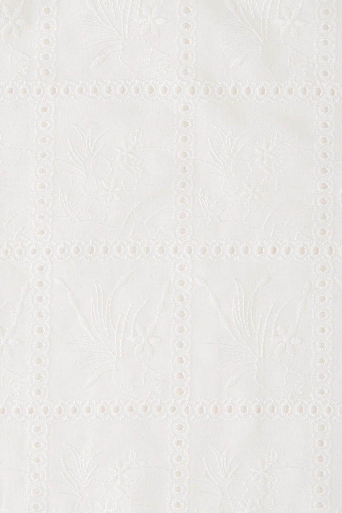 Mora Top Handkerchief Broderie White