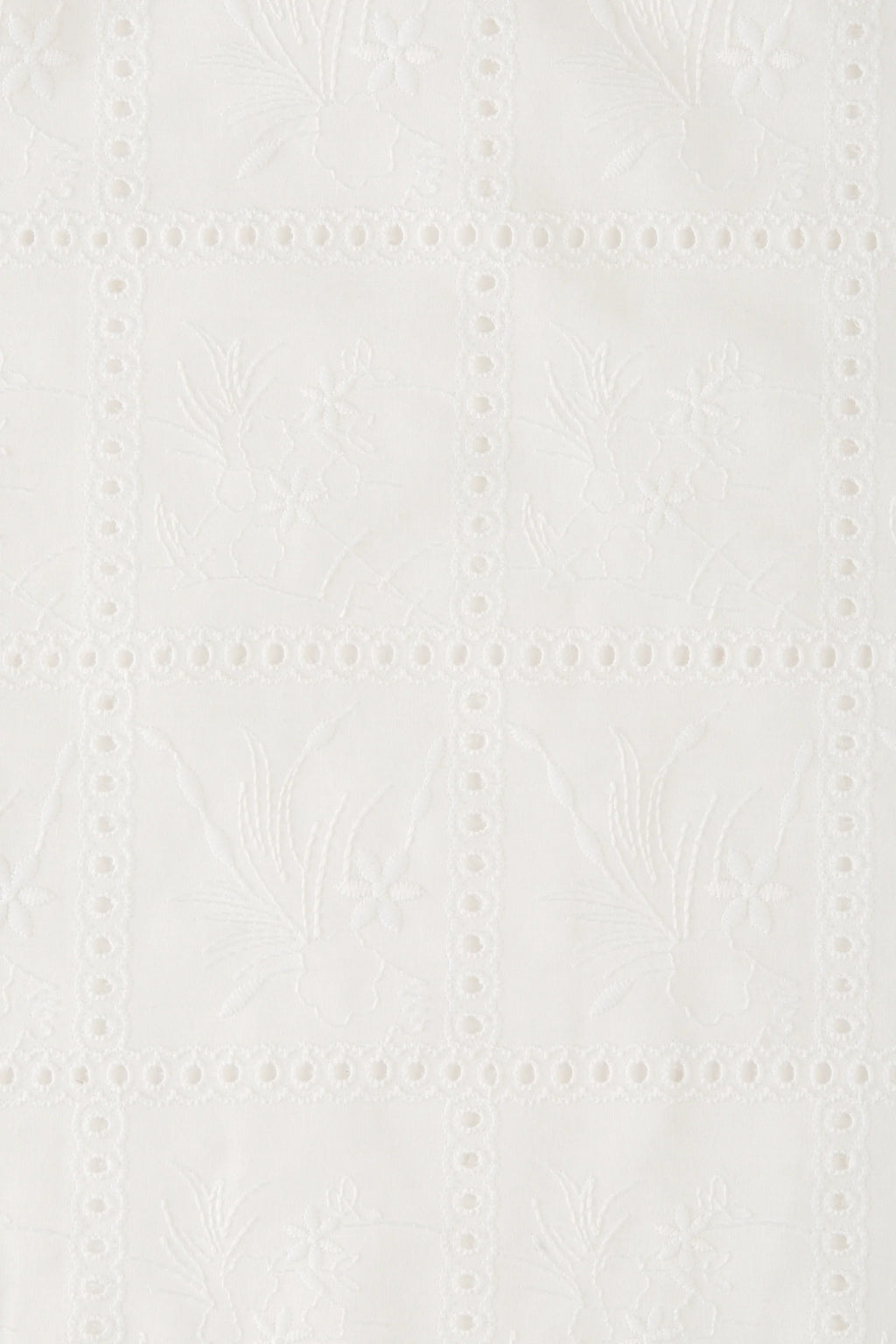 Serafina Mini Dress Handkerchief Broderie White