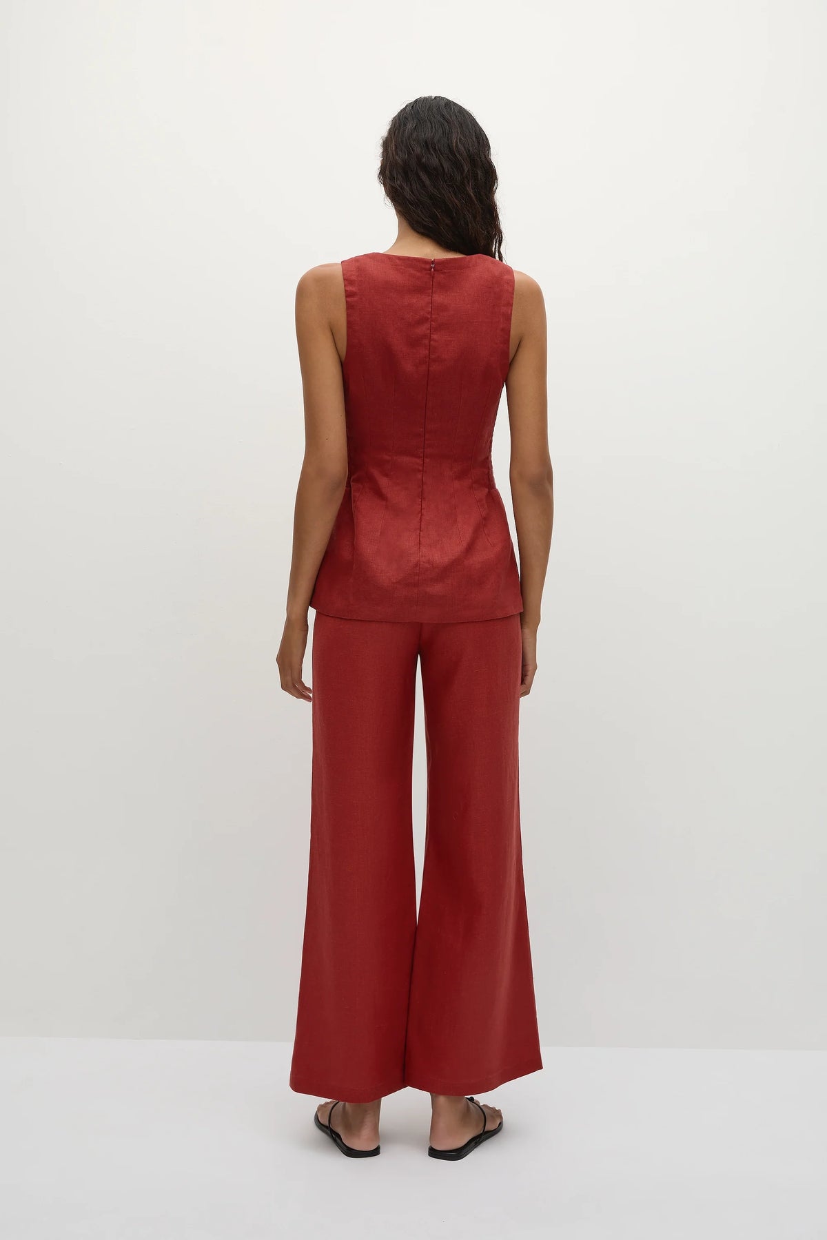 Melia Top Deep Red - Final Sale