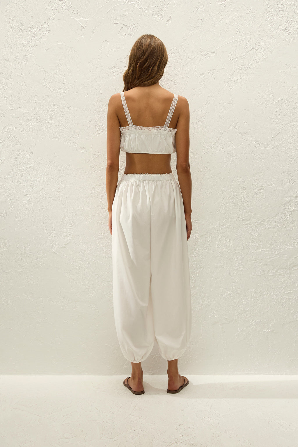 Maratea Pant Ixora Lace White