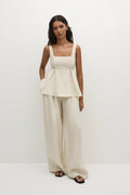 Sofia Trouser Ecru - Final Sale
