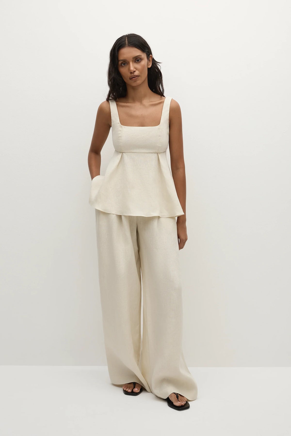 Sofia Trouser Ecru - Final Sale
