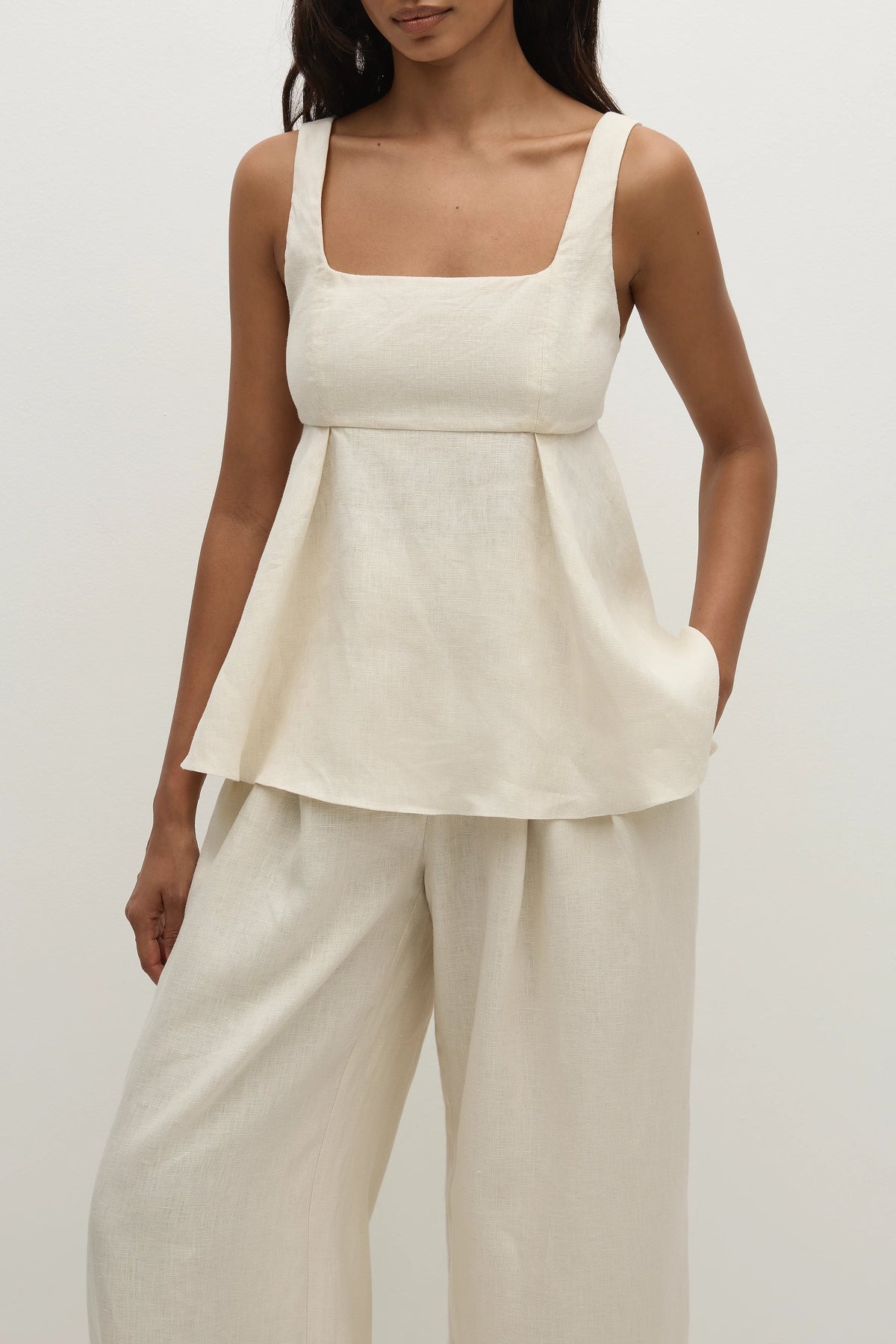 Ellie Top Ecru - Final Sale