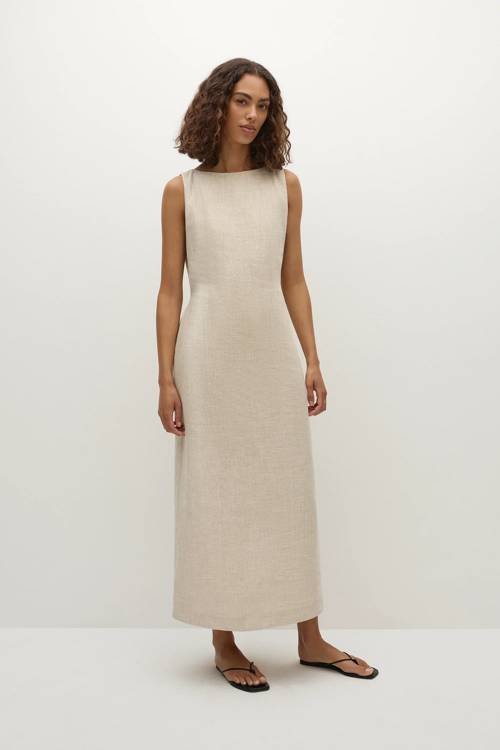 Taylor Midi Dress Natural