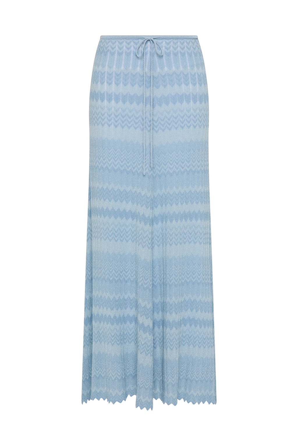 Ria Skirt Light Blue Chevron - Final Sale
