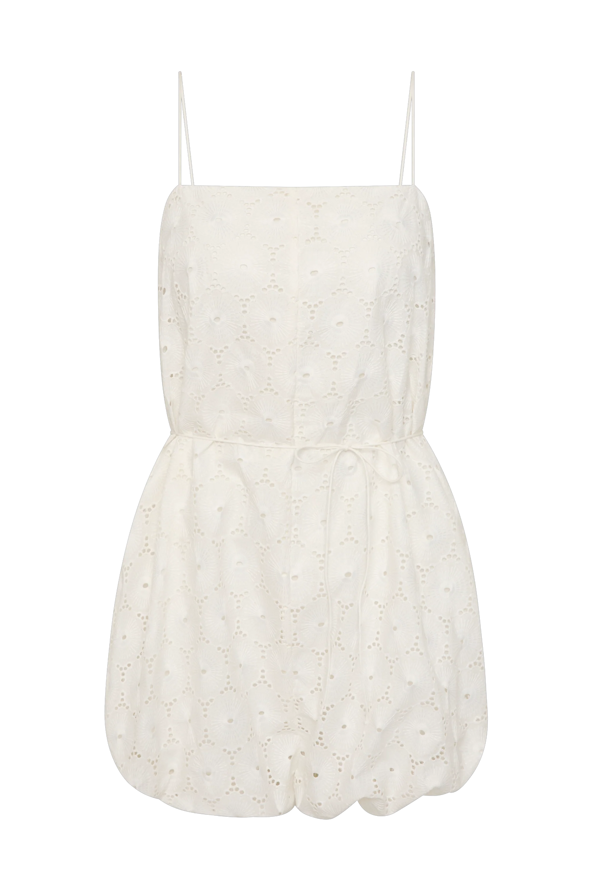 Rosella Playsuit Dolce Broderie White
