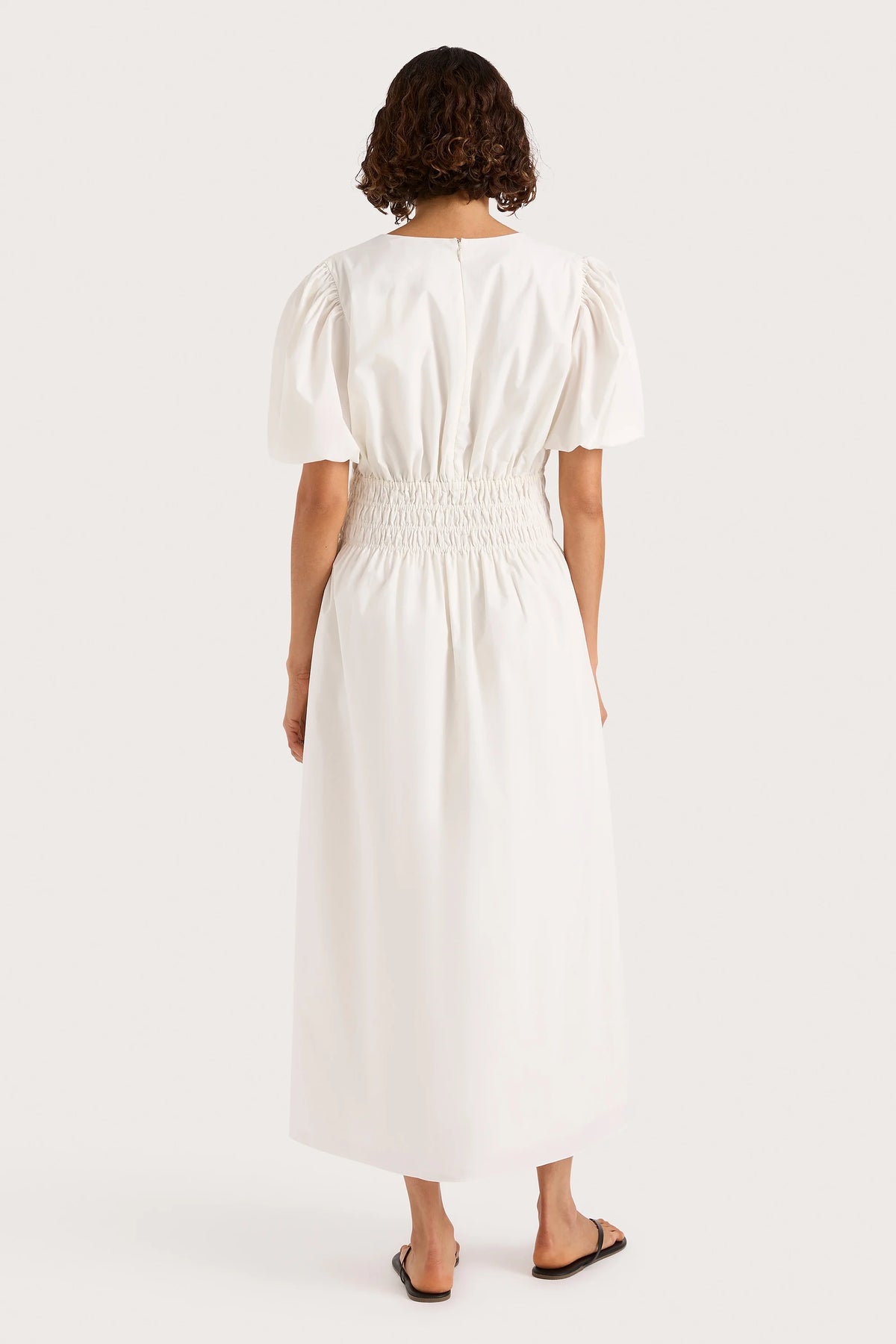 Grace Midi Dress White