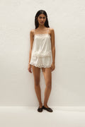 Marisol Top Polka Dot Antique White